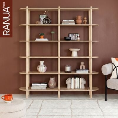 Askel avohylly 165x35x185 cm puuvalmis